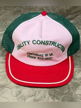 80s Quality Construction SnapBack Trucker Hat, Foam Deteriorated, W Virginia
